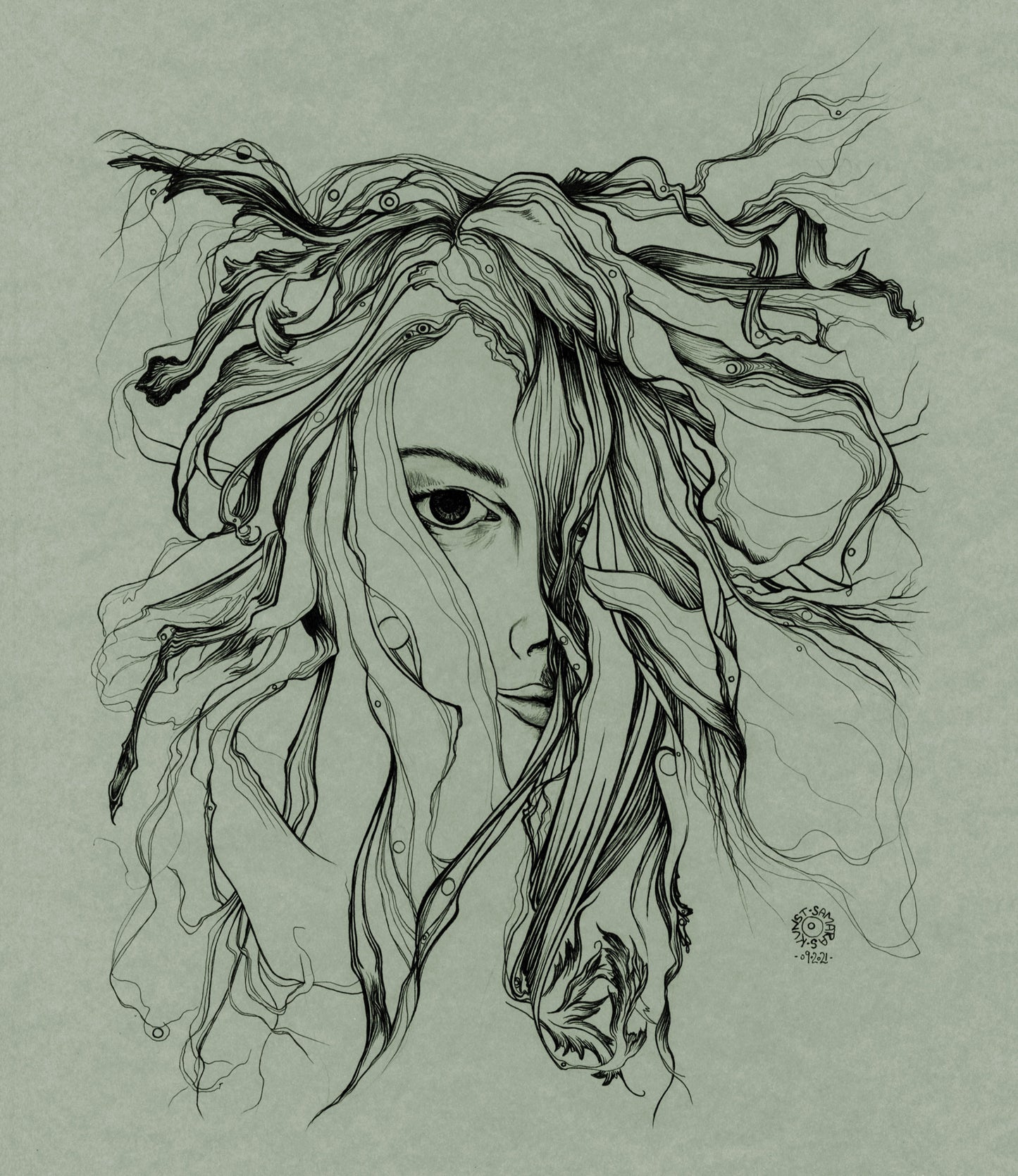 DIVERGENT MIND · Fineliner auf Papier