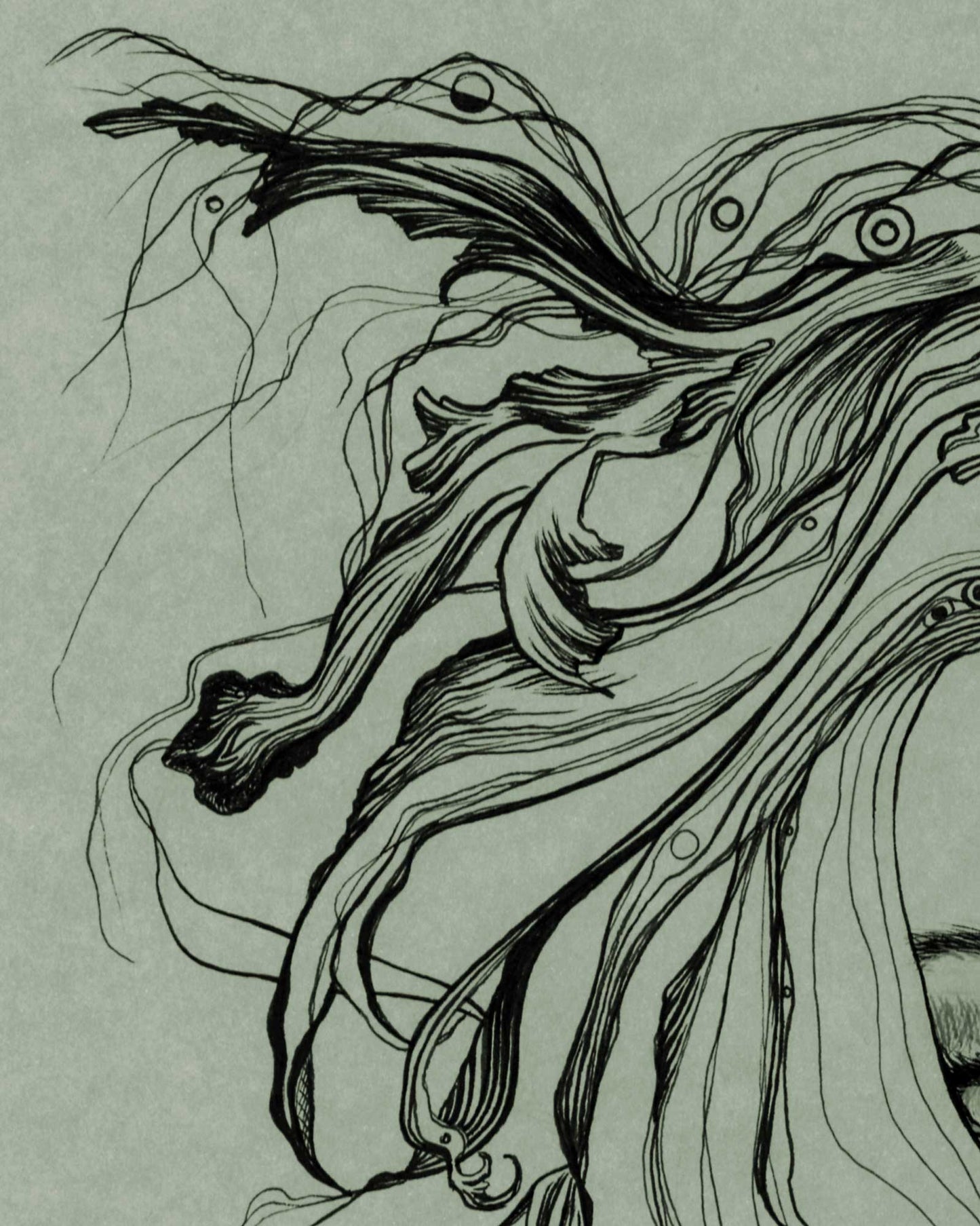 DIVERGENT MIND · Fineliner auf Papier