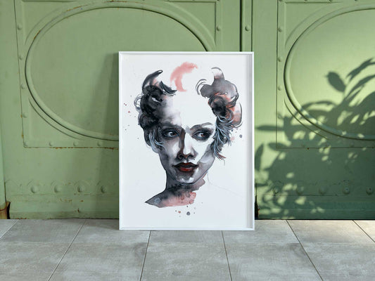 THE JESTER · Aquarell-Porträt