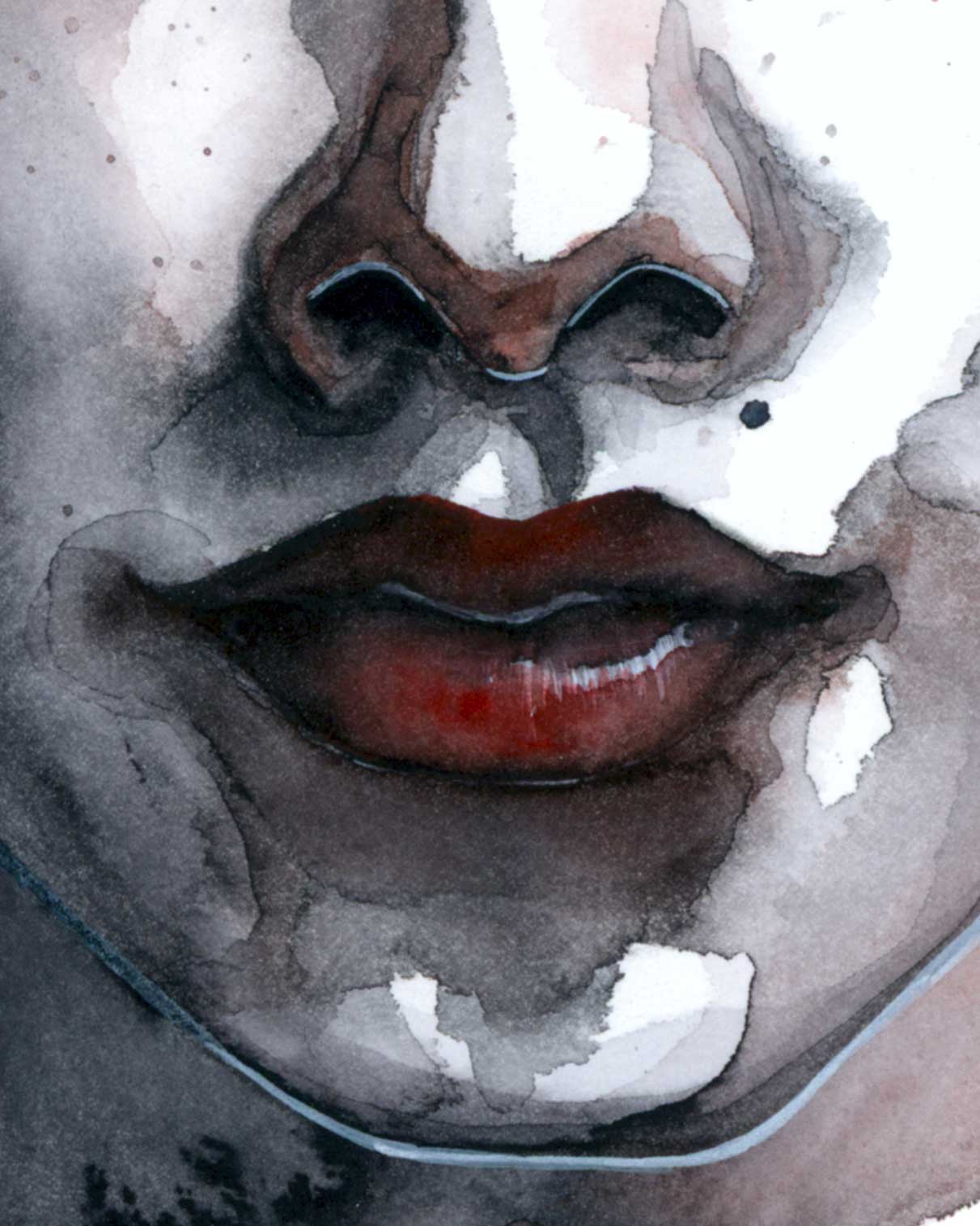THE JESTER · Aquarell-Porträt