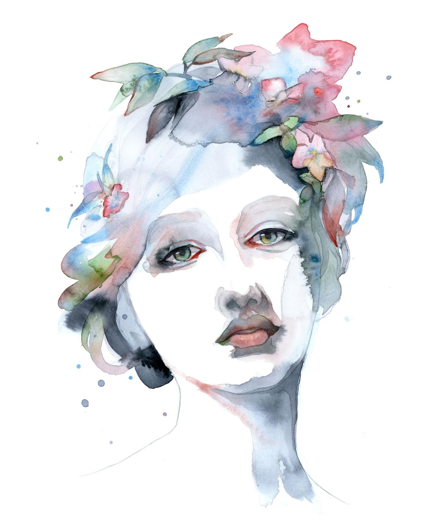 ALL THAT IS LEFT · Aquarellporträt