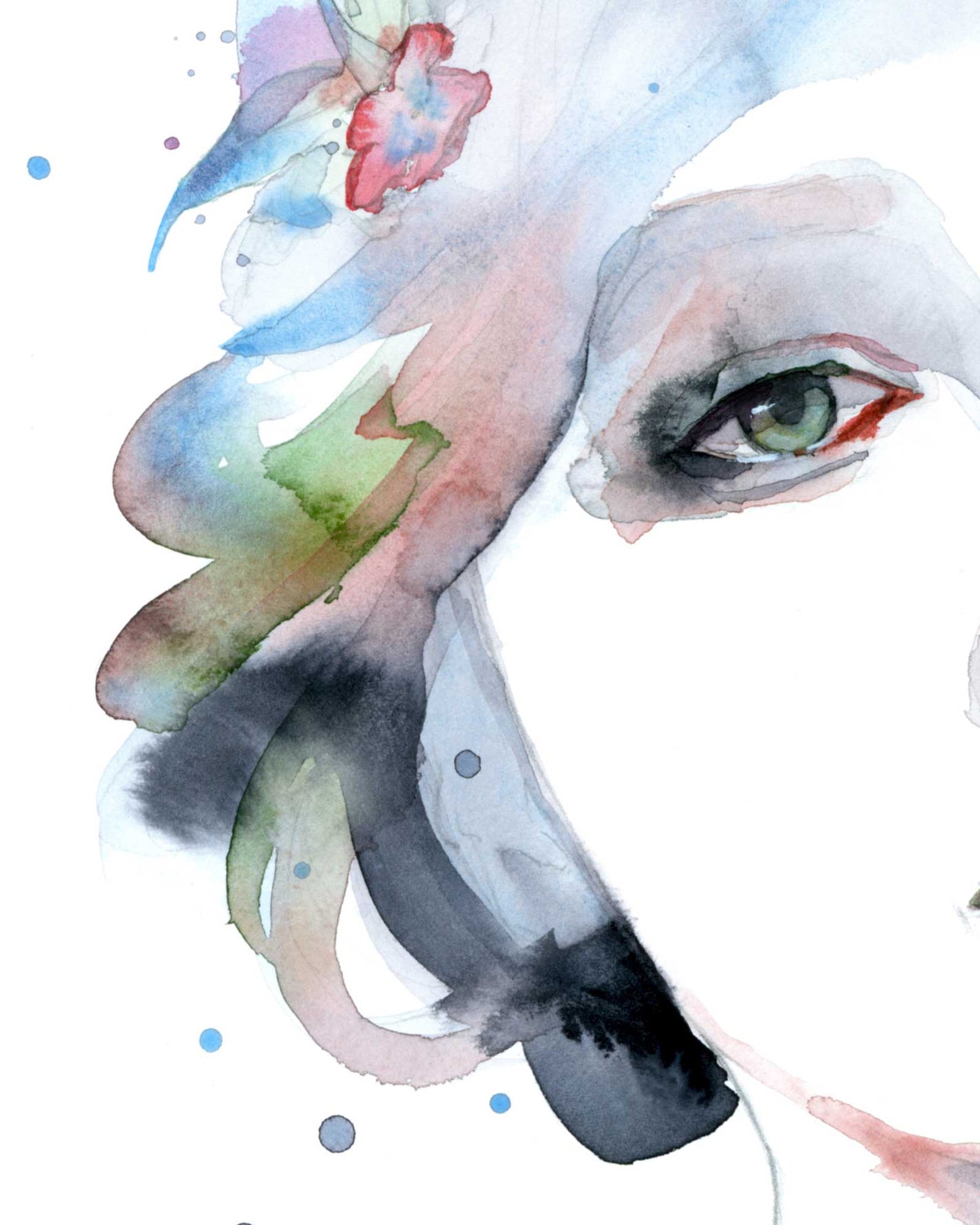 ALL THAT IS LEFT · Aquarellporträt