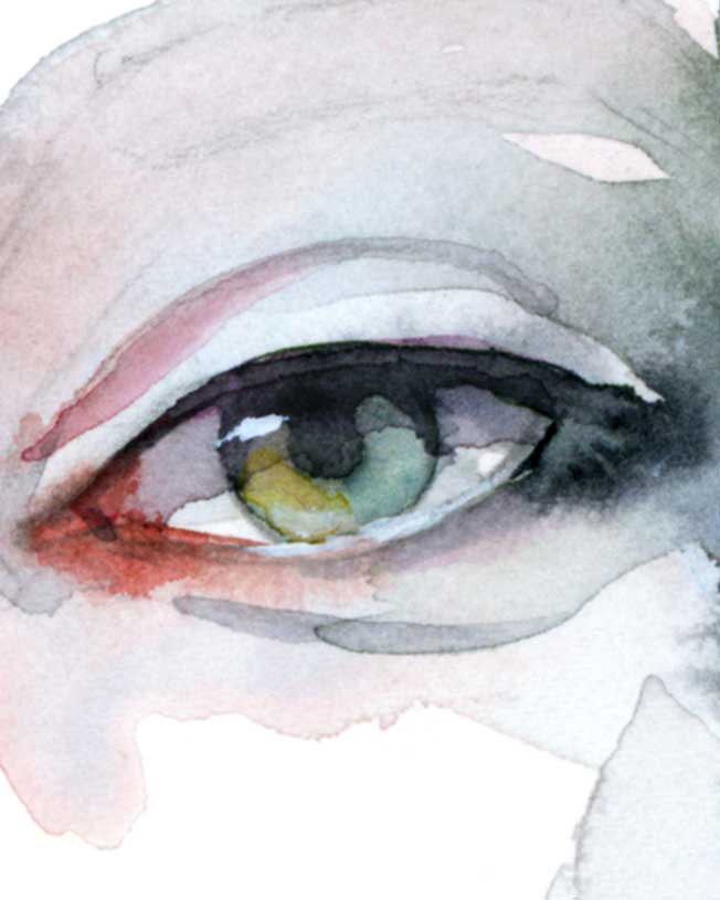 ALL THAT IS LEFT · Aquarellporträt