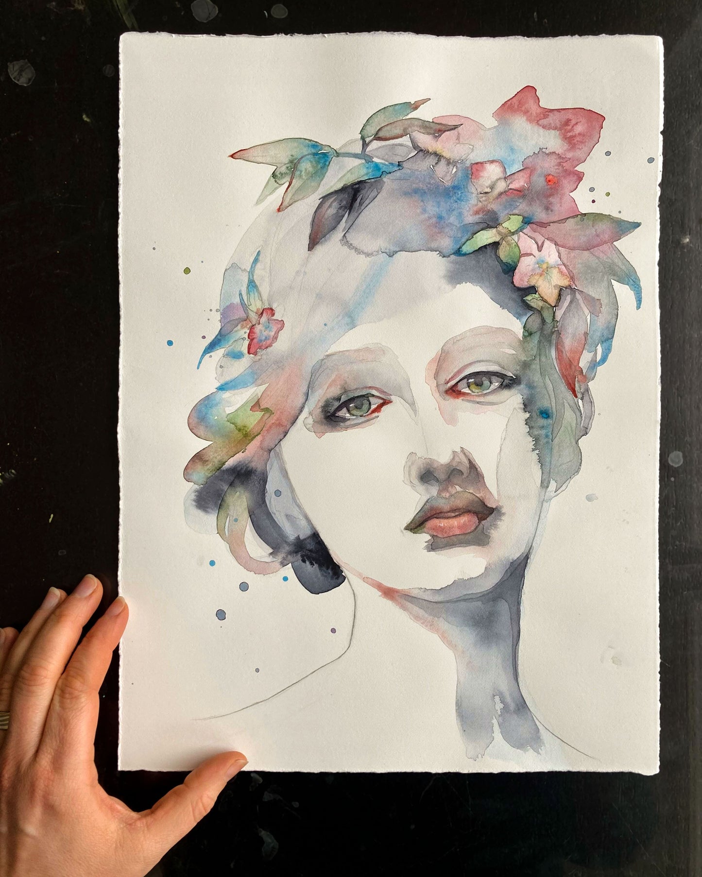 ALL THAT IS LEFT · Aquarellporträt