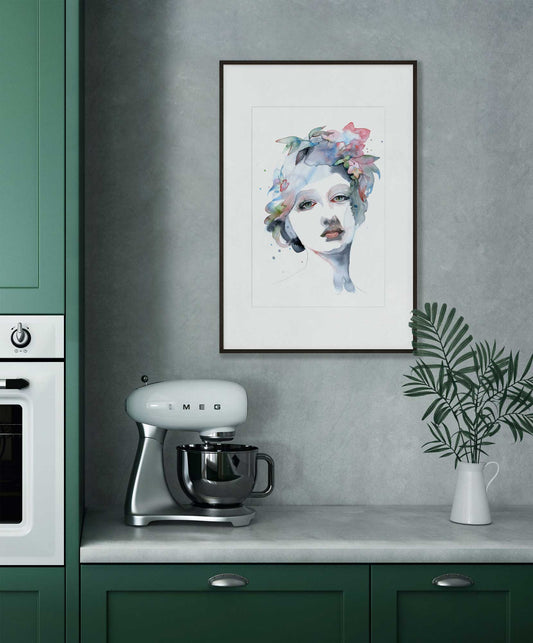 ALL THAT IS LEFT · Aquarellporträt