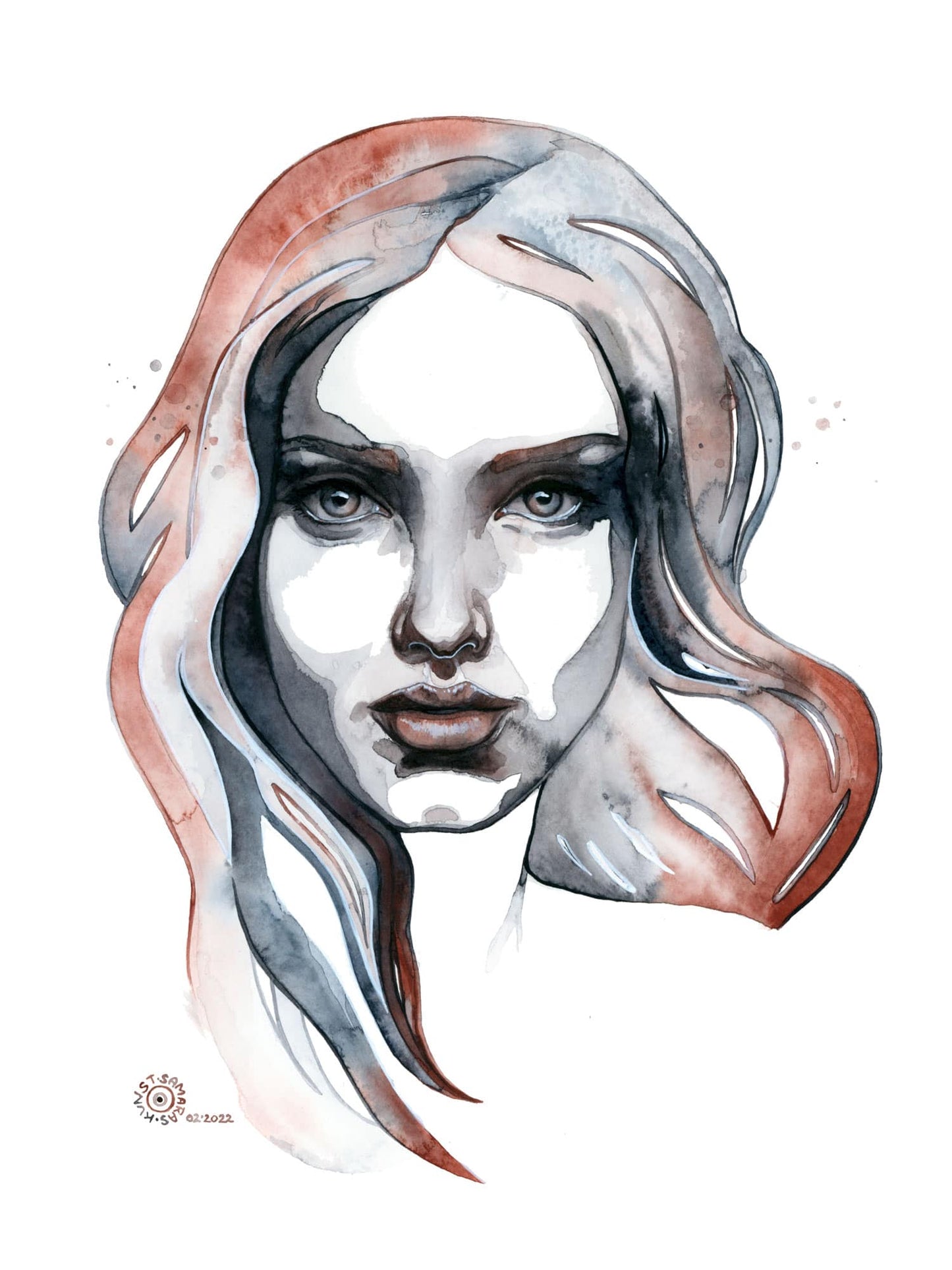 HERA · Aquarellporträt