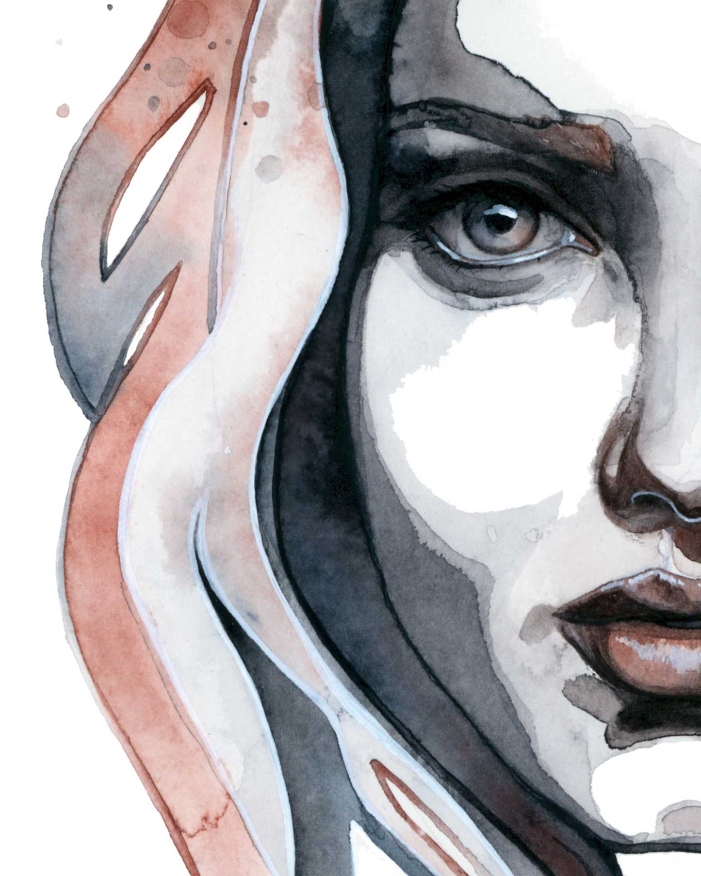 HERA · Aquarellporträt