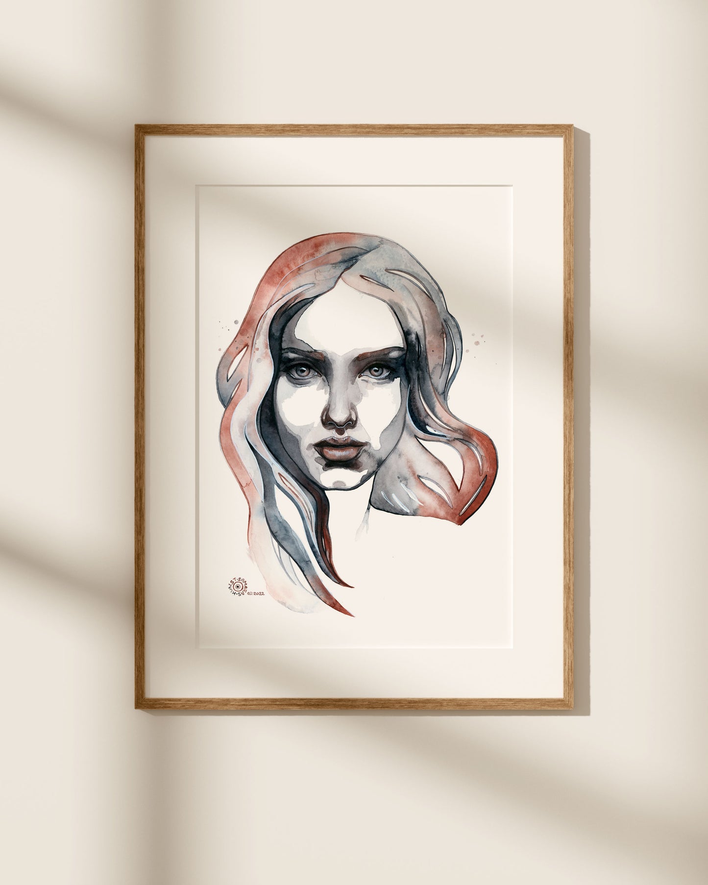 HERA · Aquarellporträt