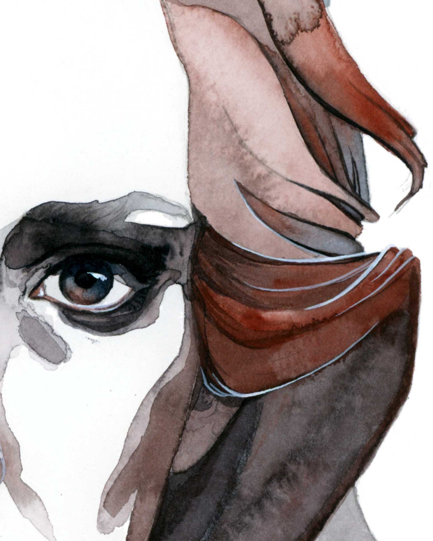 NO I DON'T · Aquarell-Porträt