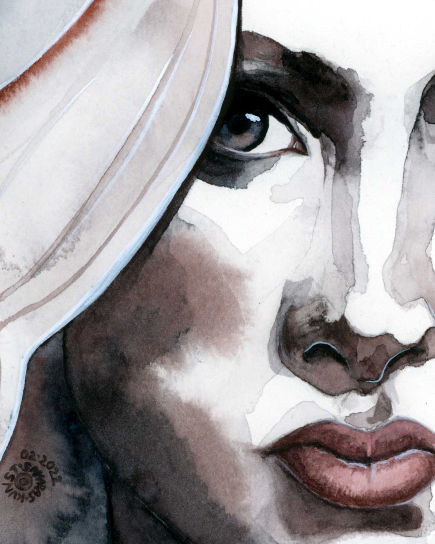 NO I DON'T · Aquarell-Porträt