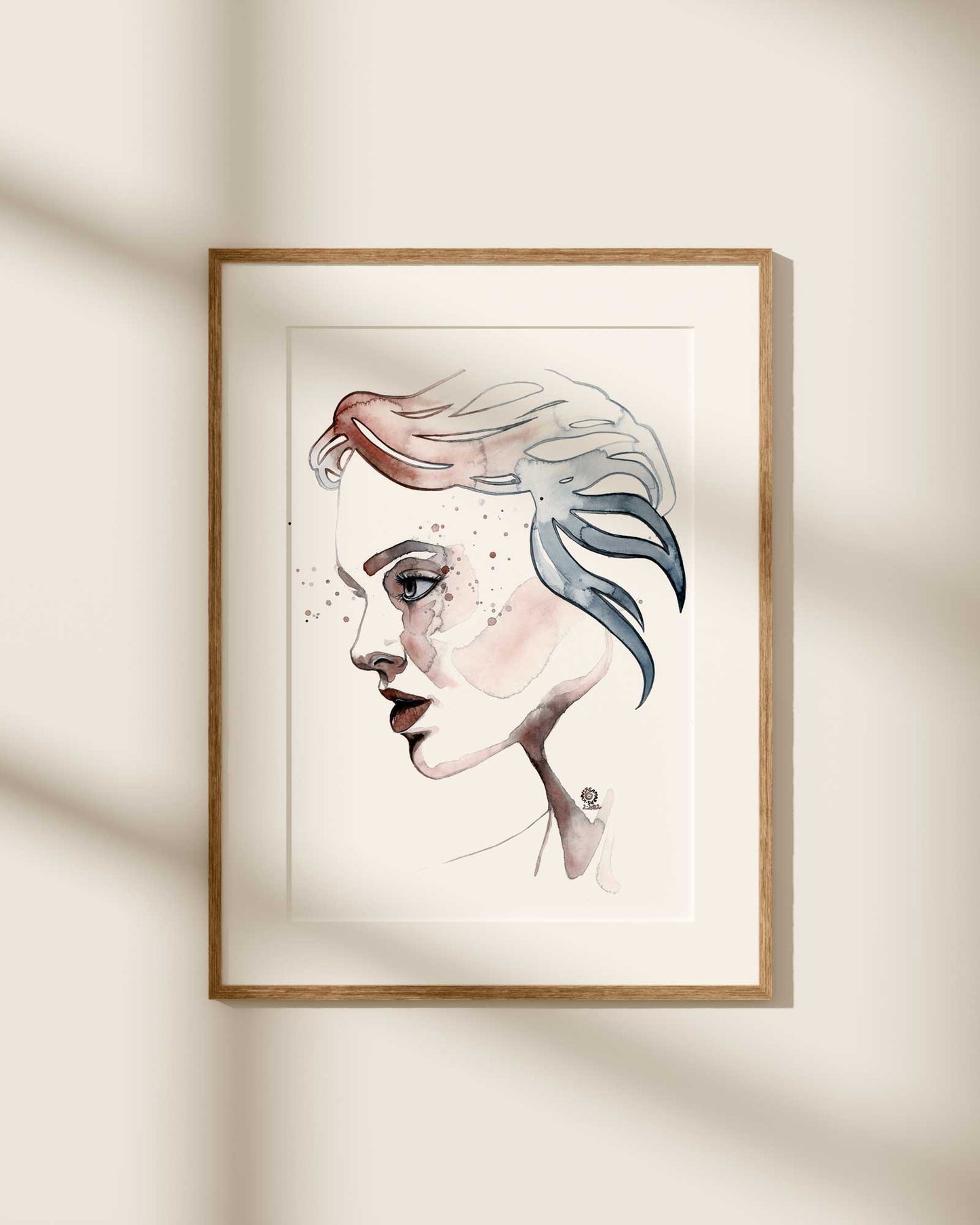 TRUST ME · Aquarell-Porträt