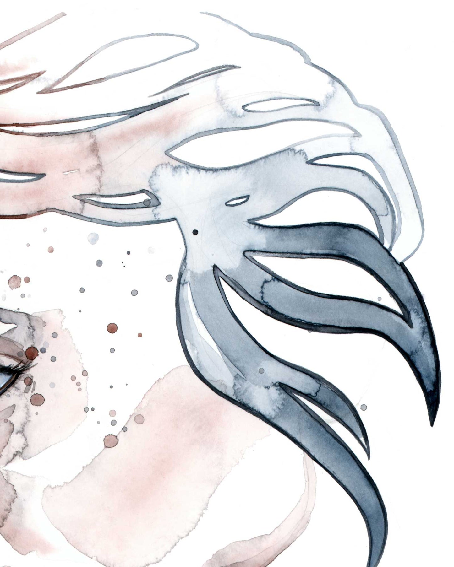 TRUST ME · Aquarell-Porträt