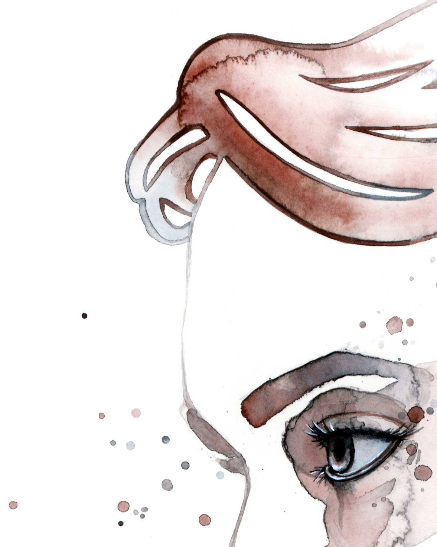 TRUST ME · Aquarell-Porträt