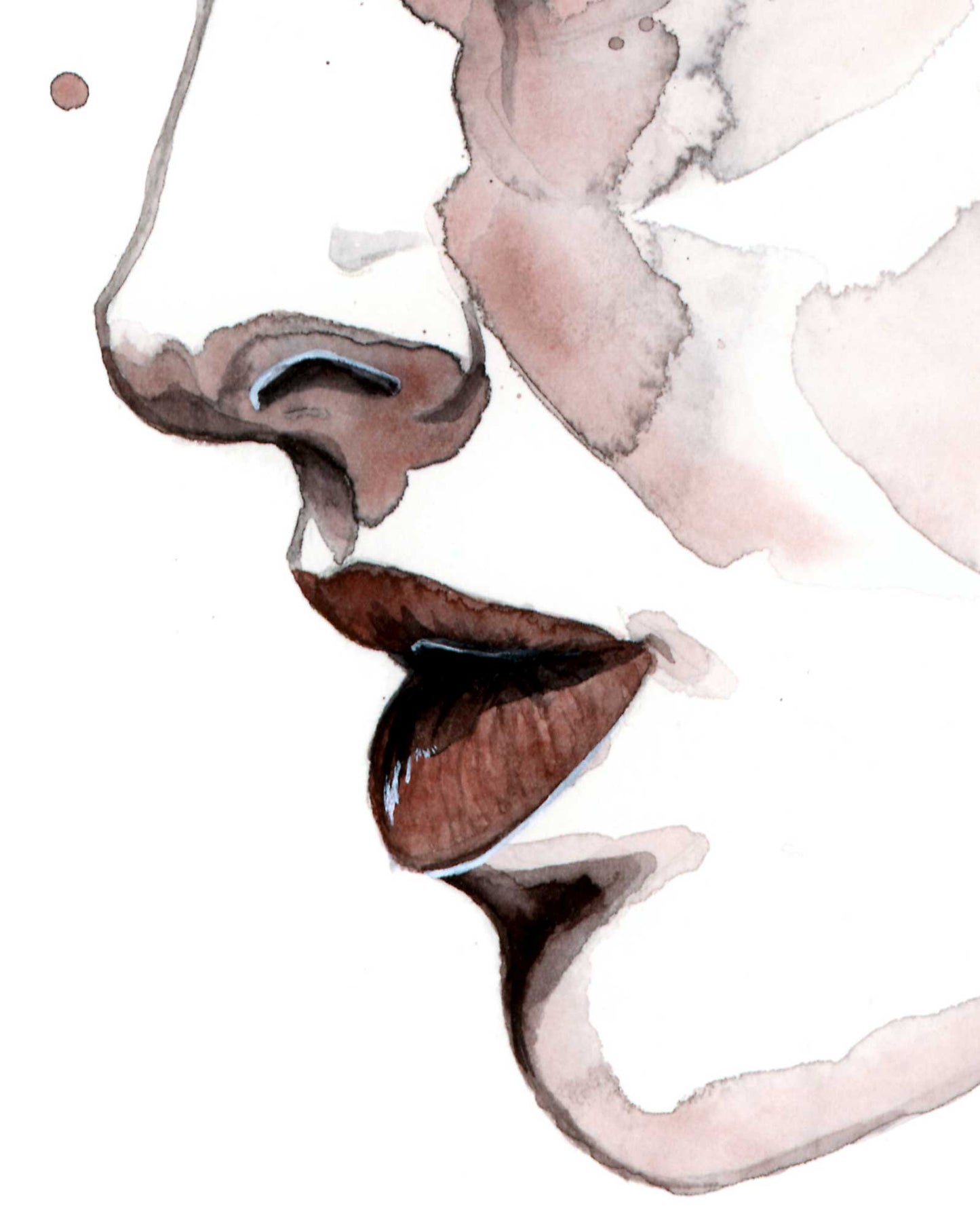 TRUST ME · Aquarell-Porträt