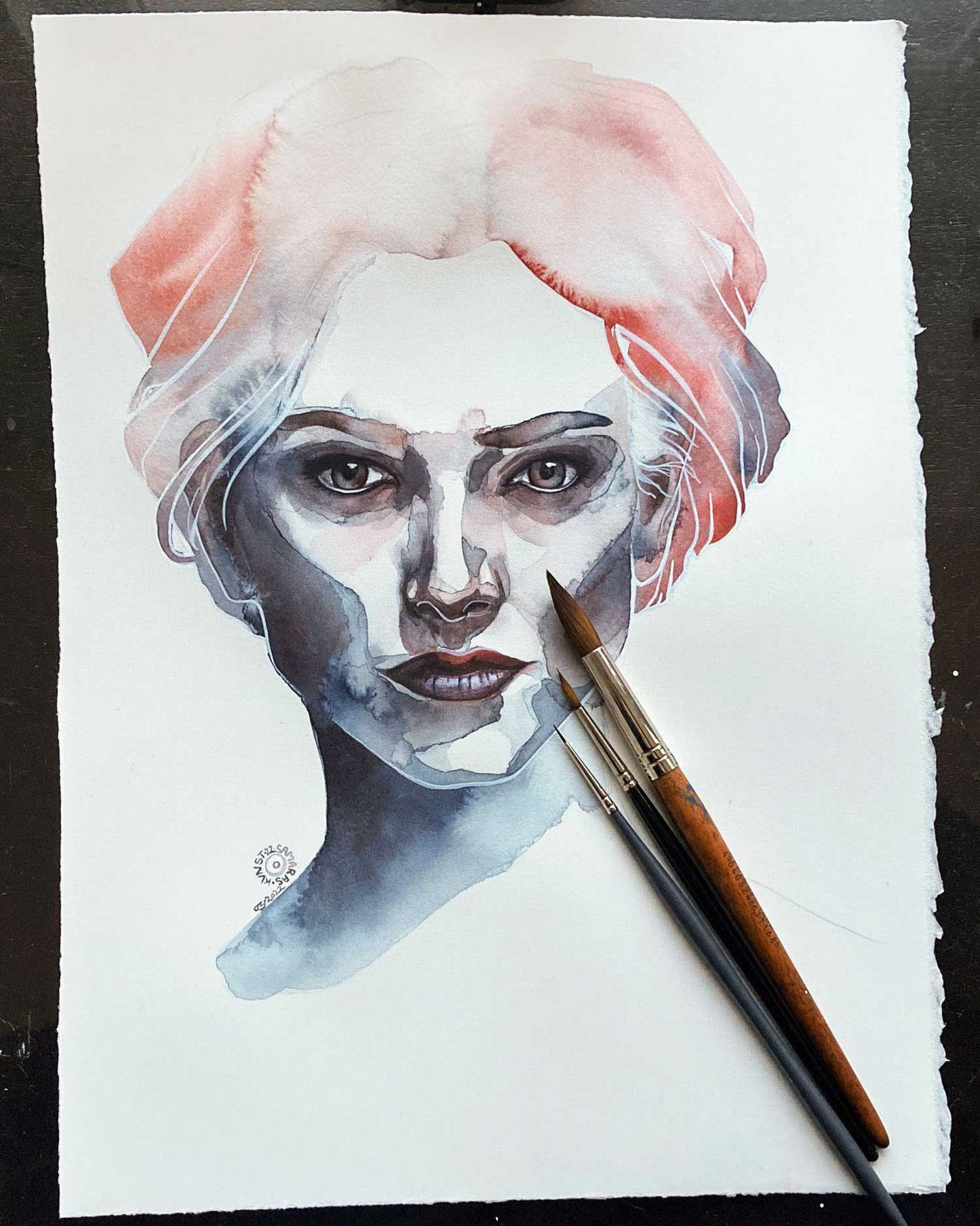 SUMMER · Aquarell-Porträt