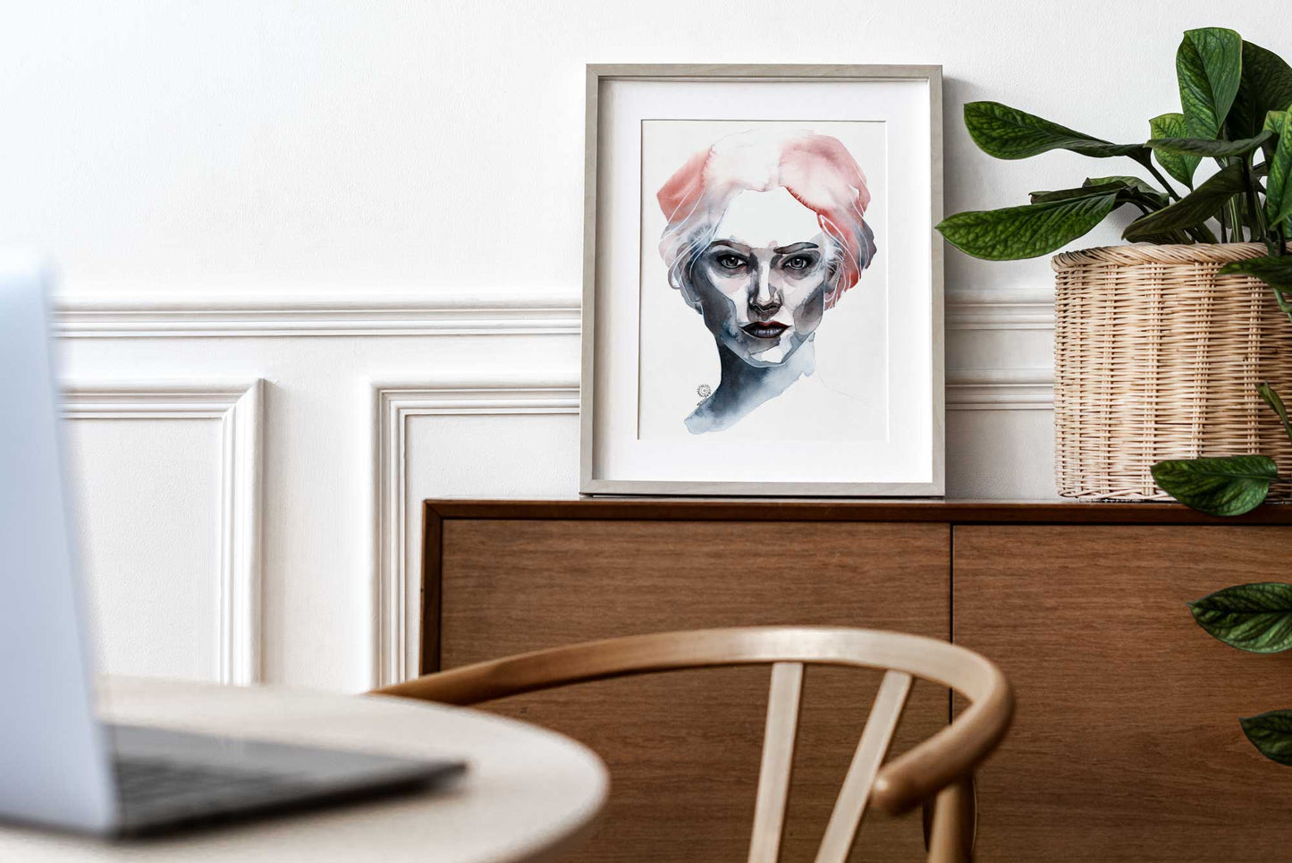 SUMMER · Aquarell-Porträt