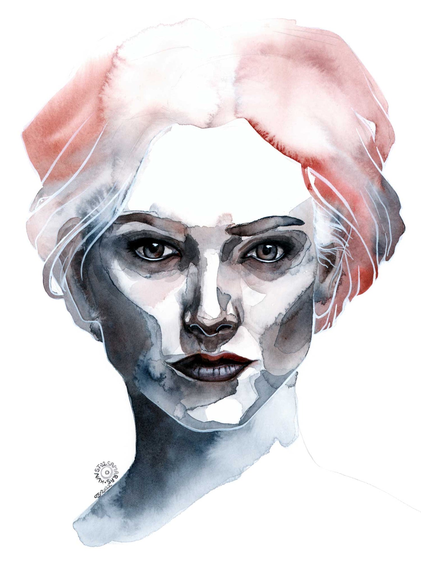 SUMMER · Aquarell-Porträt