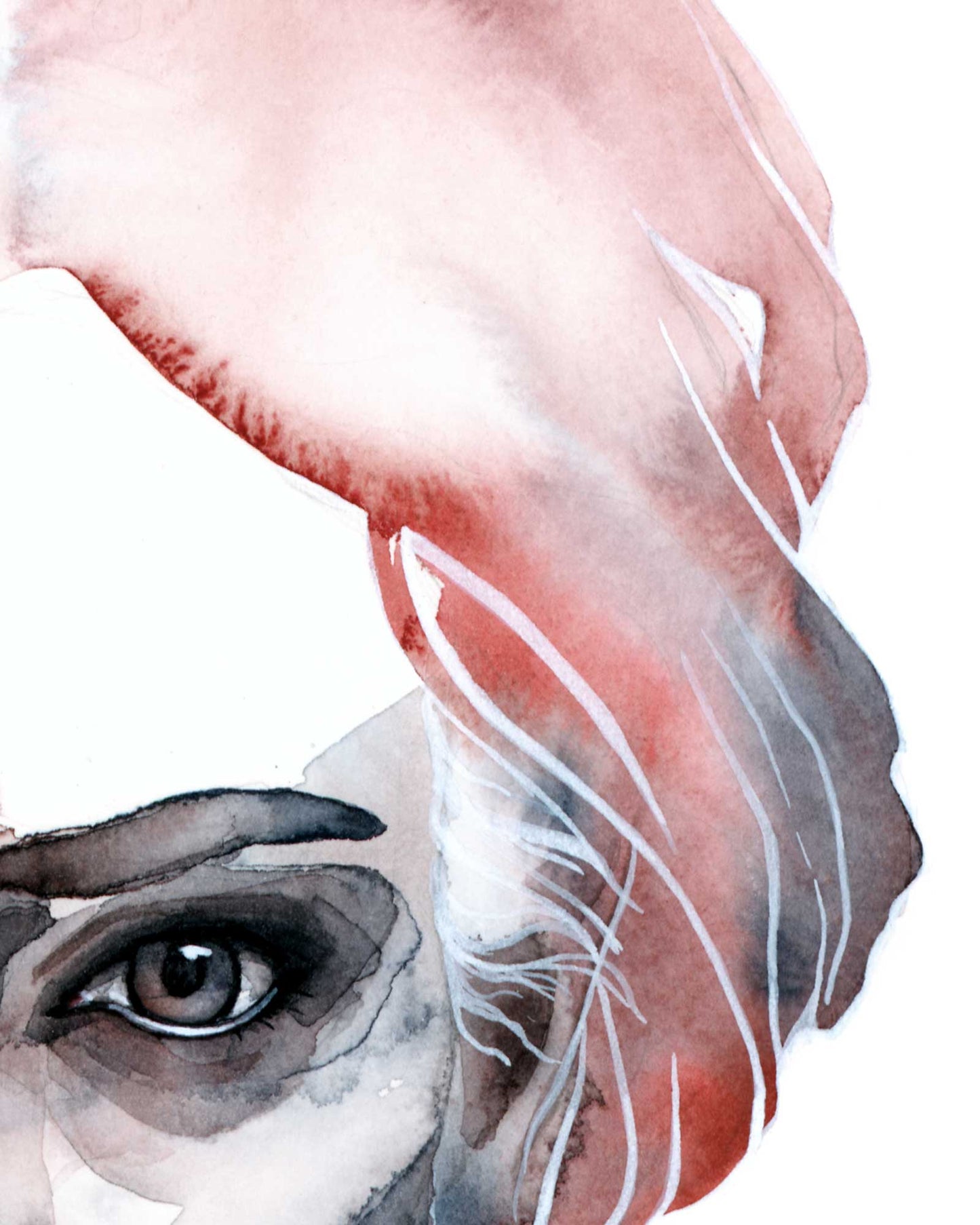 SUMMER · Aquarell-Porträt