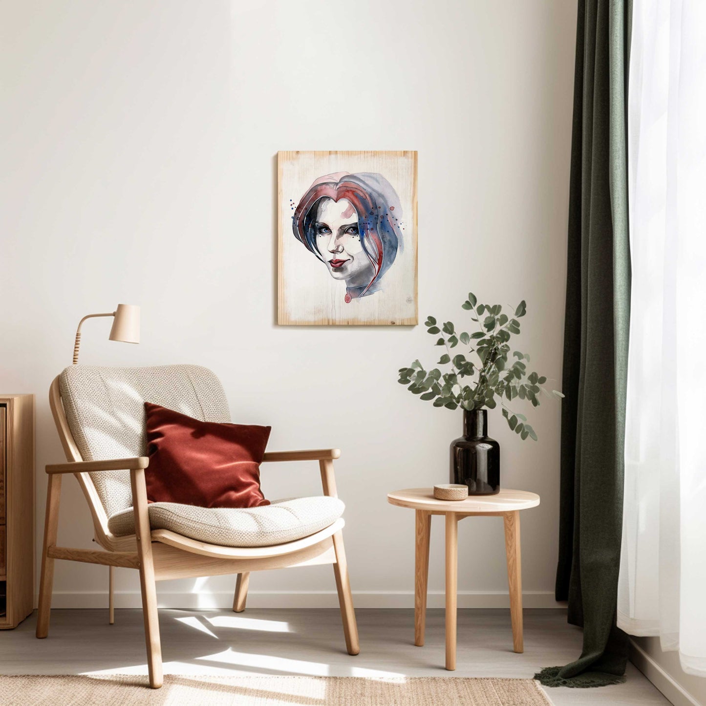 JUST KIDDING · print on wood, 40 x 50 cm