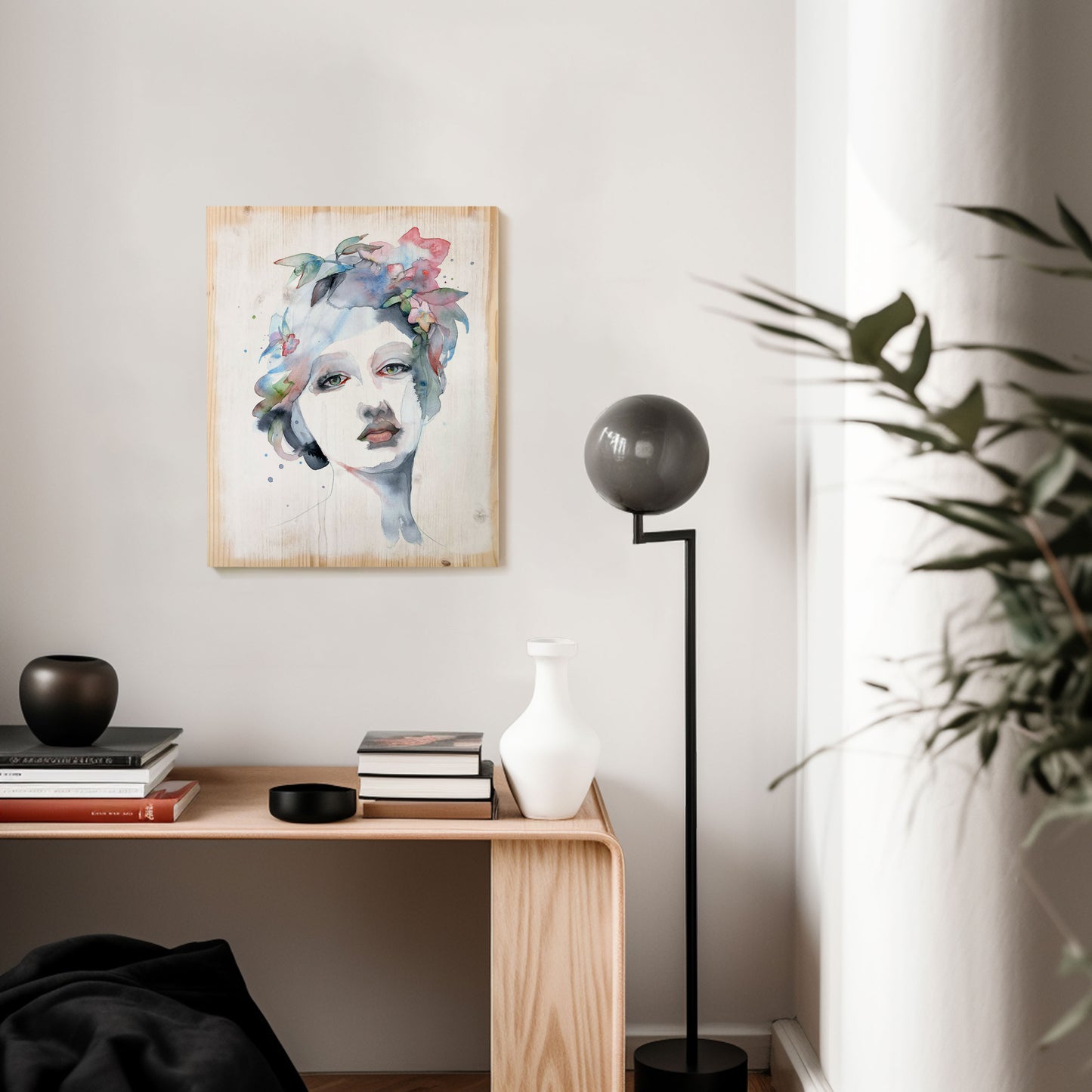 ALL THAT IS LEFT IS HURT · print on wood, 40 x 50 cm