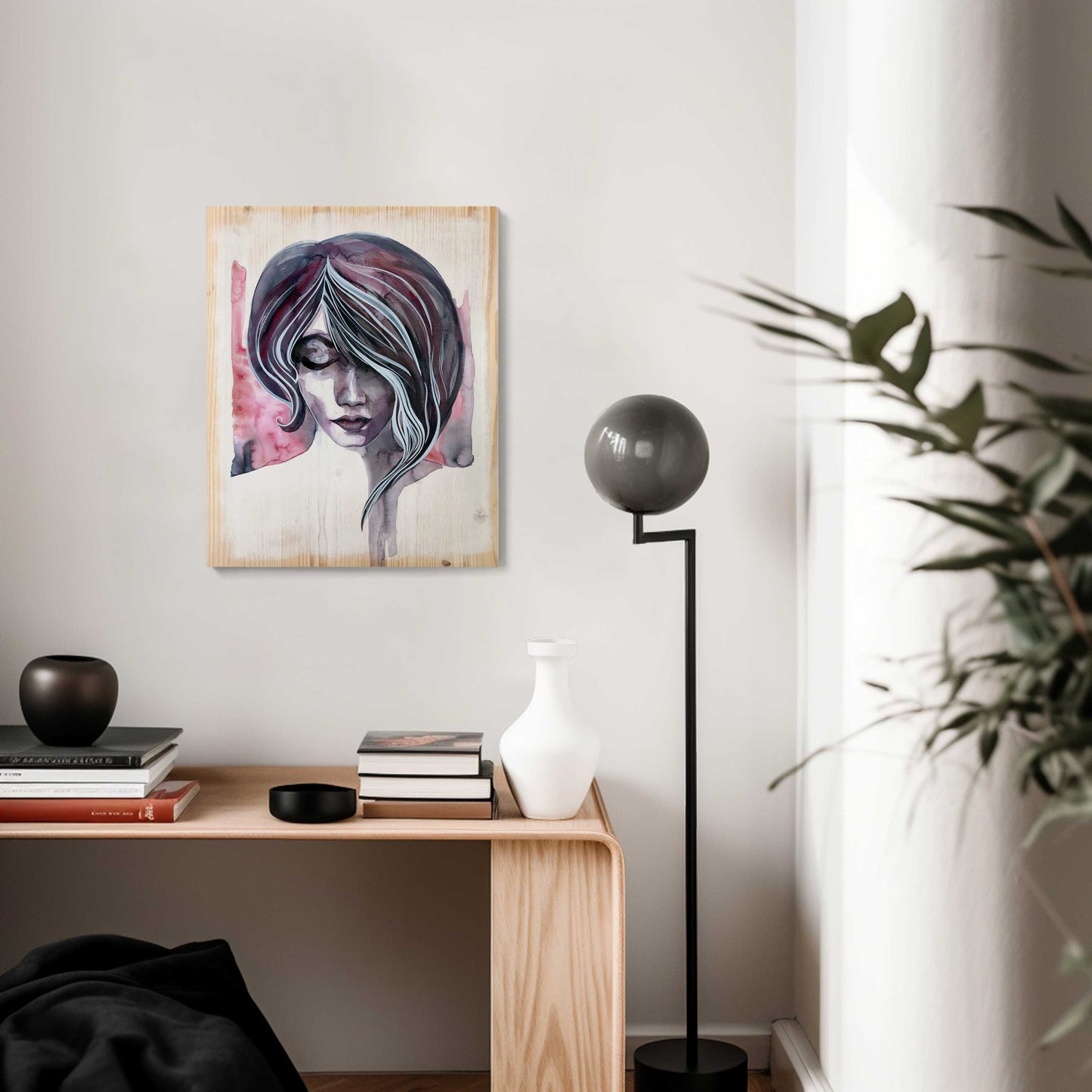 NOCH EINMAL (Once Again) · print on wood, 40 x 50 cm