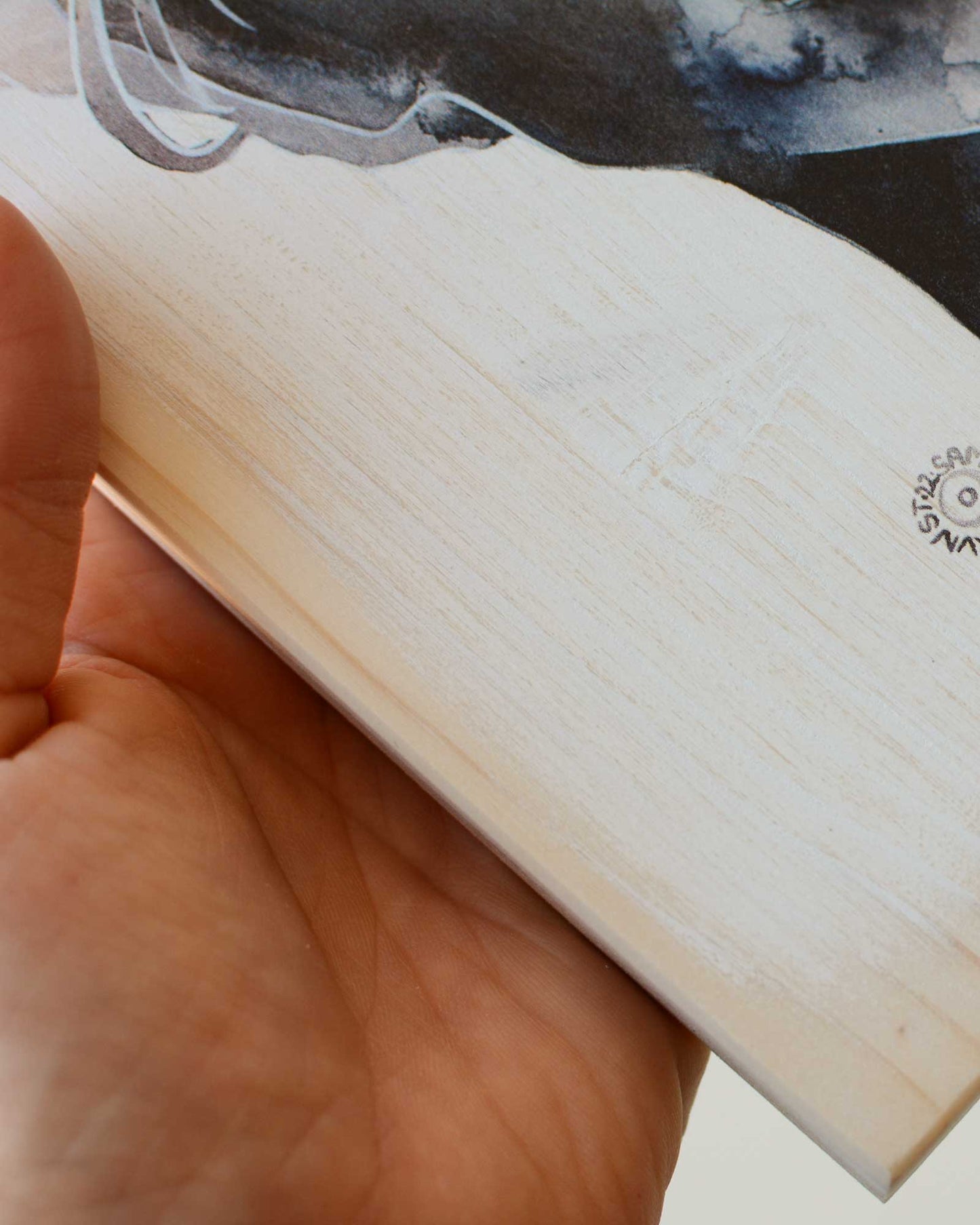 THOUGHT OF YOU · print on wood, 40 x 50 cm