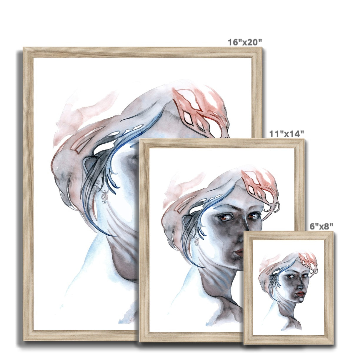 FOLLOW ME INTO THE DARK · Gerahmter Druck