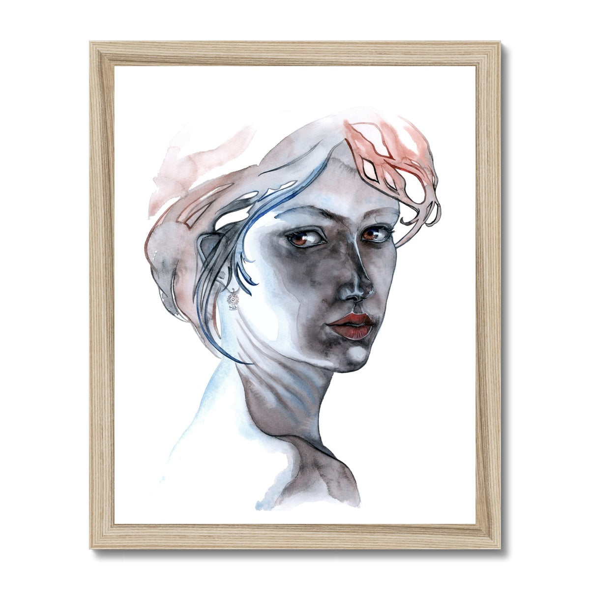 FOLLOW ME INTO THE DARK · Gerahmter Druck