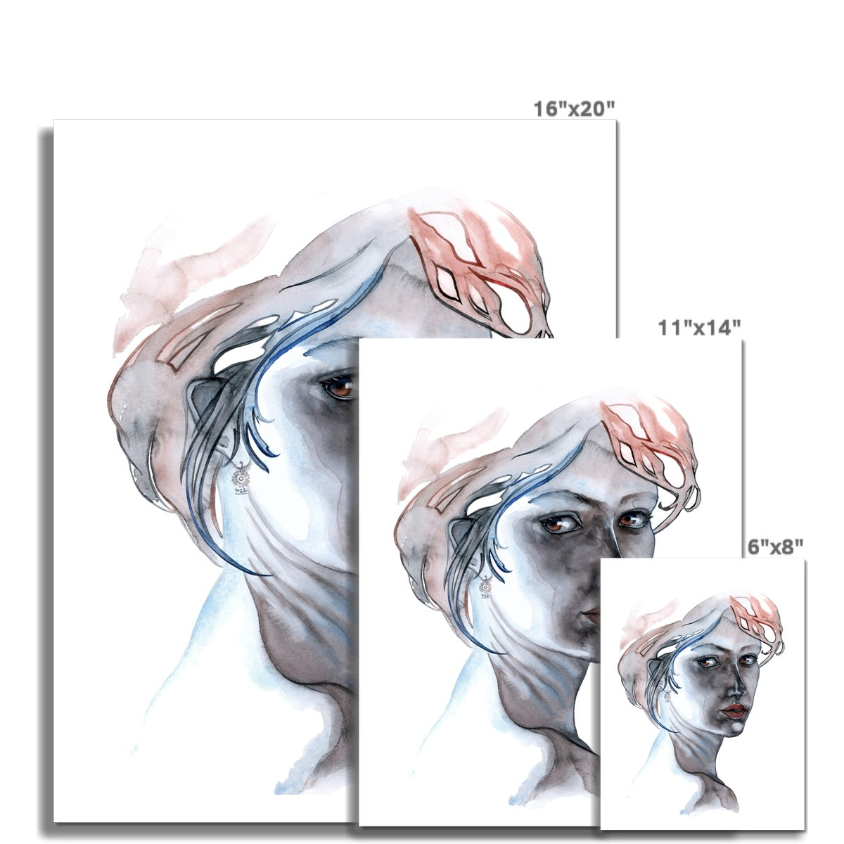 FOLLOW ME INTO THE DARK · Kunstdruck auf Hahnemühle Kupferdruckpapier