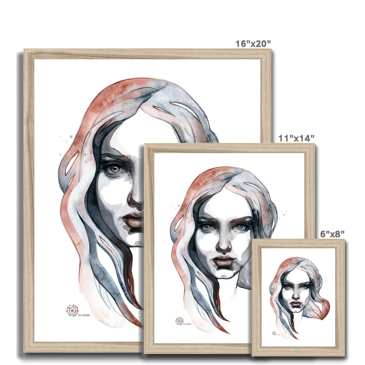 HERA · Gerahmter Druck