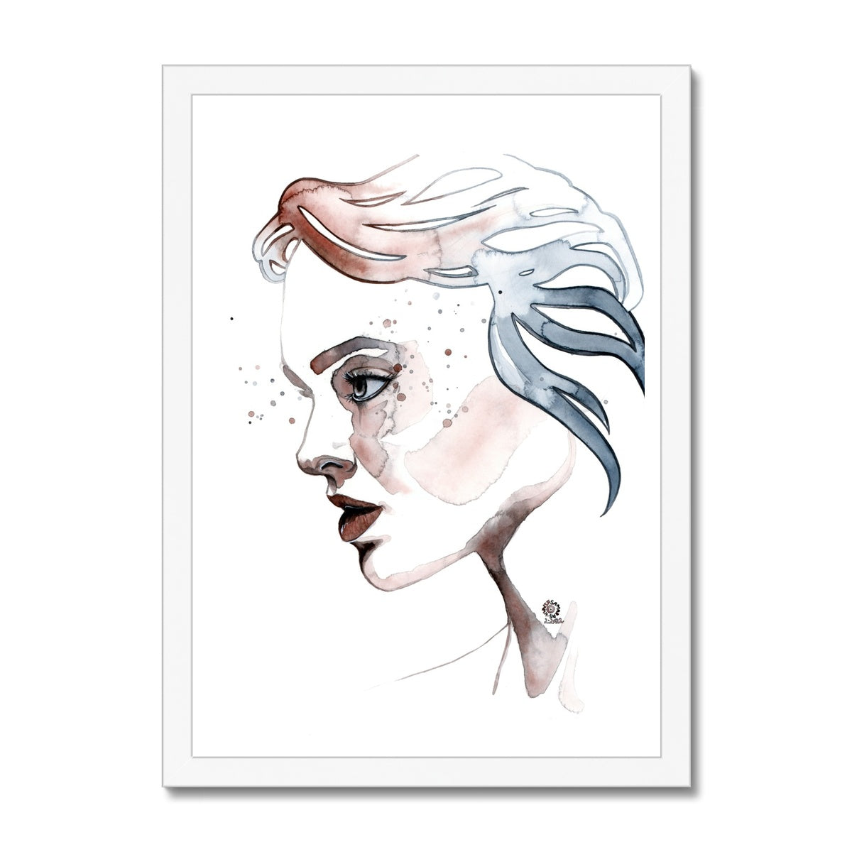TRUST ME · Gerahmter Druck