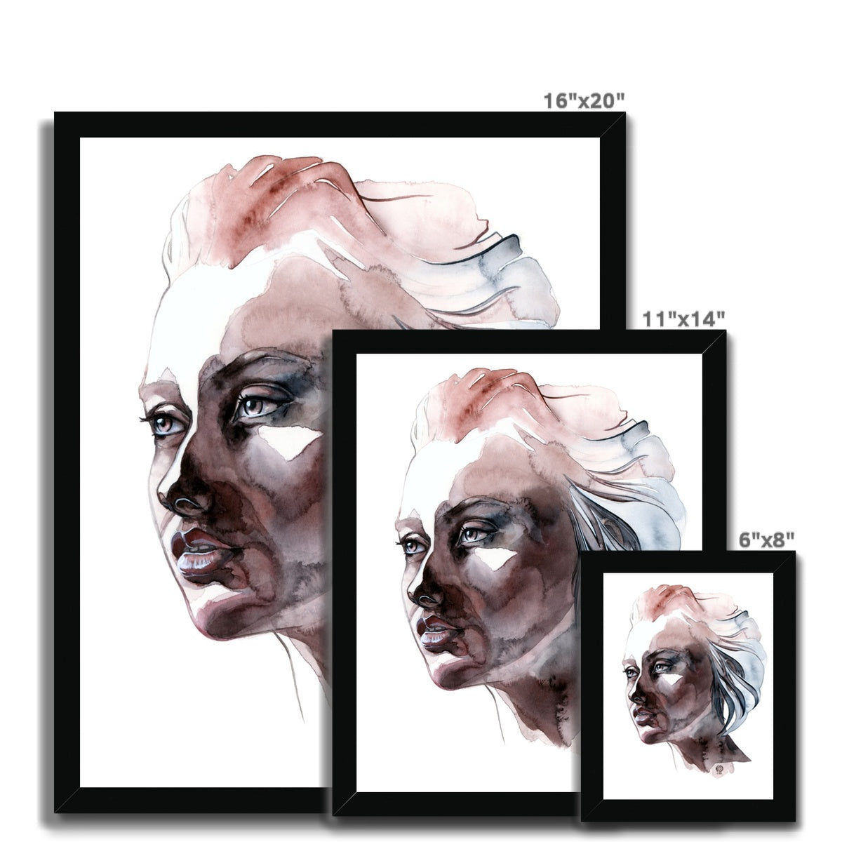 HERE TO STAY · Gerahmter Druck