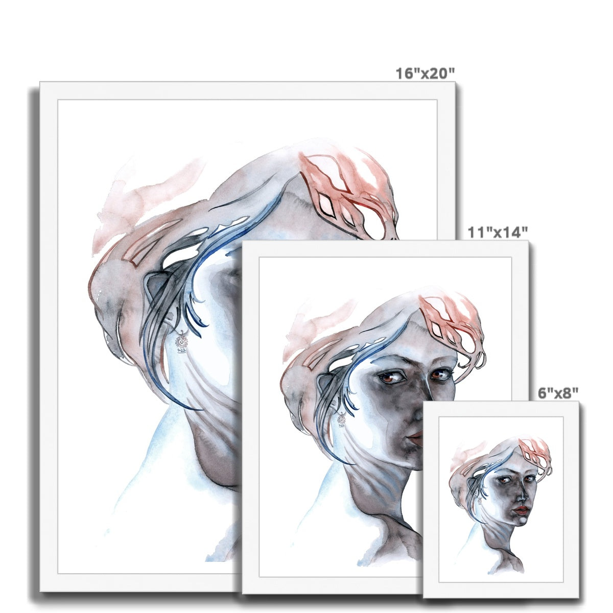 FOLLOW ME INTO THE DARK · Gerahmter Druck