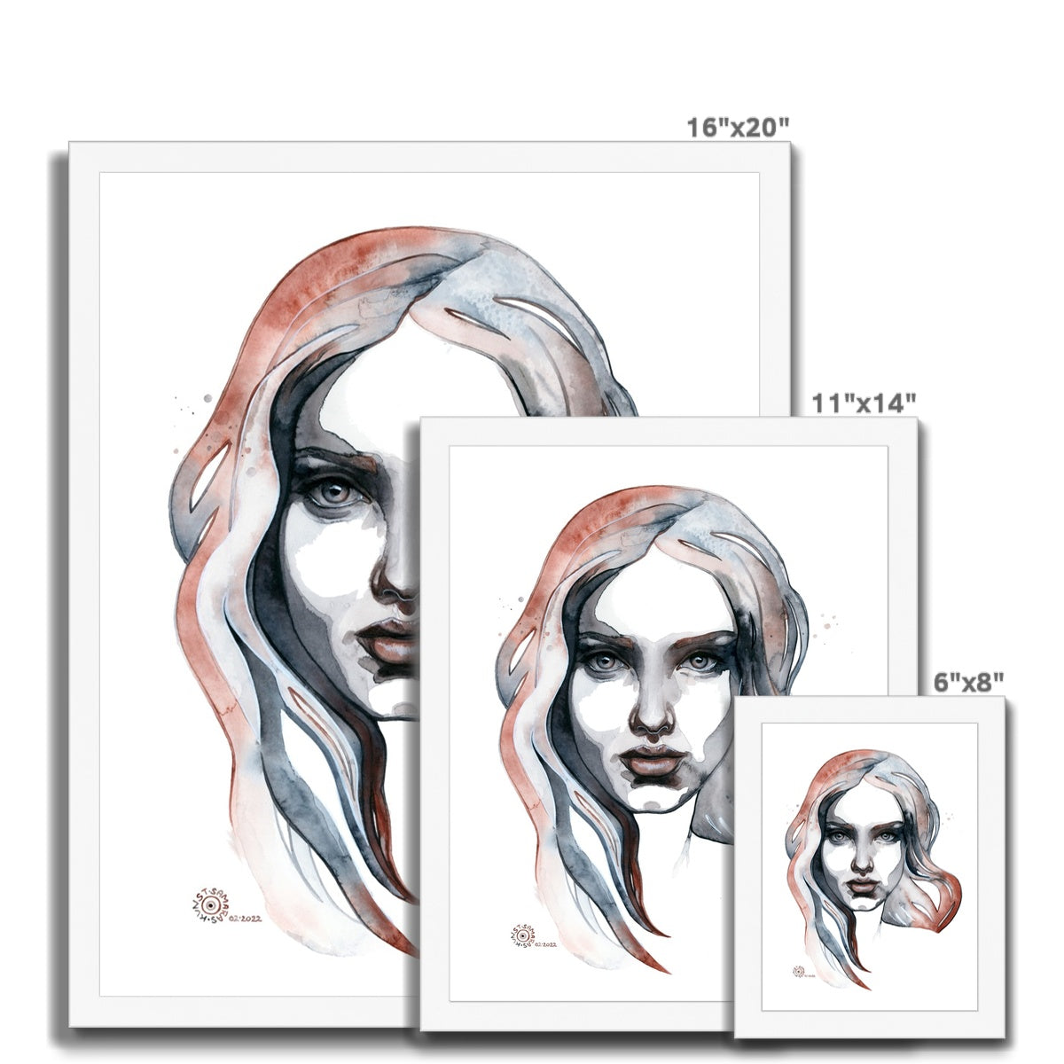 HERA · Gerahmter Druck