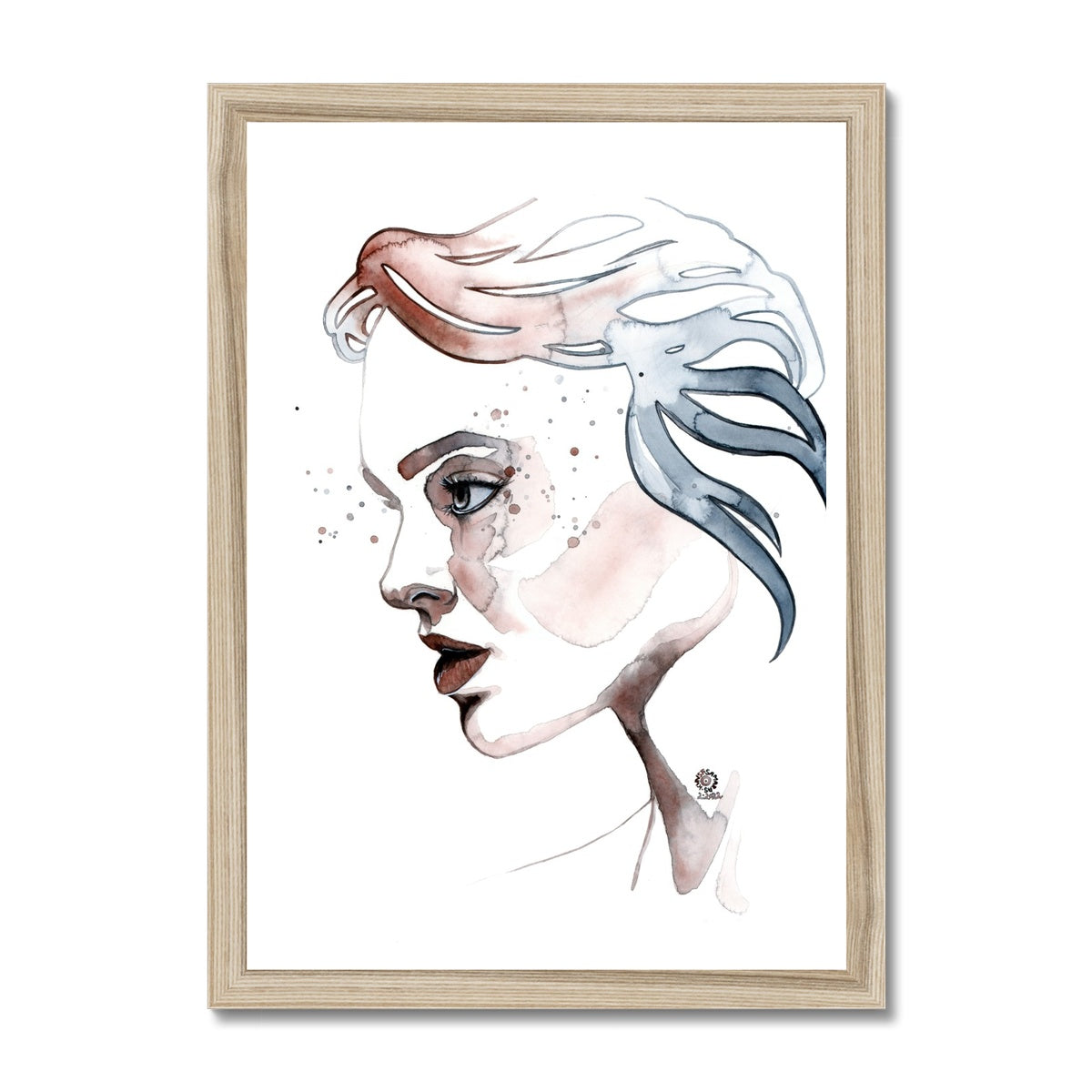 TRUST ME · Gerahmter Druck
