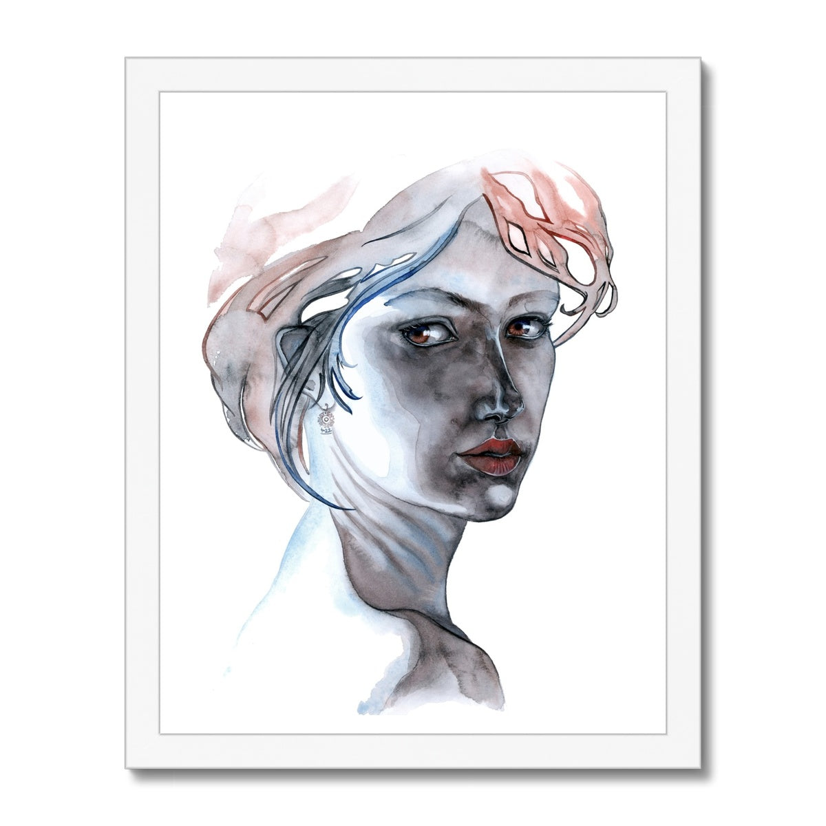 FOLLOW ME INTO THE DARK · Gerahmter Druck