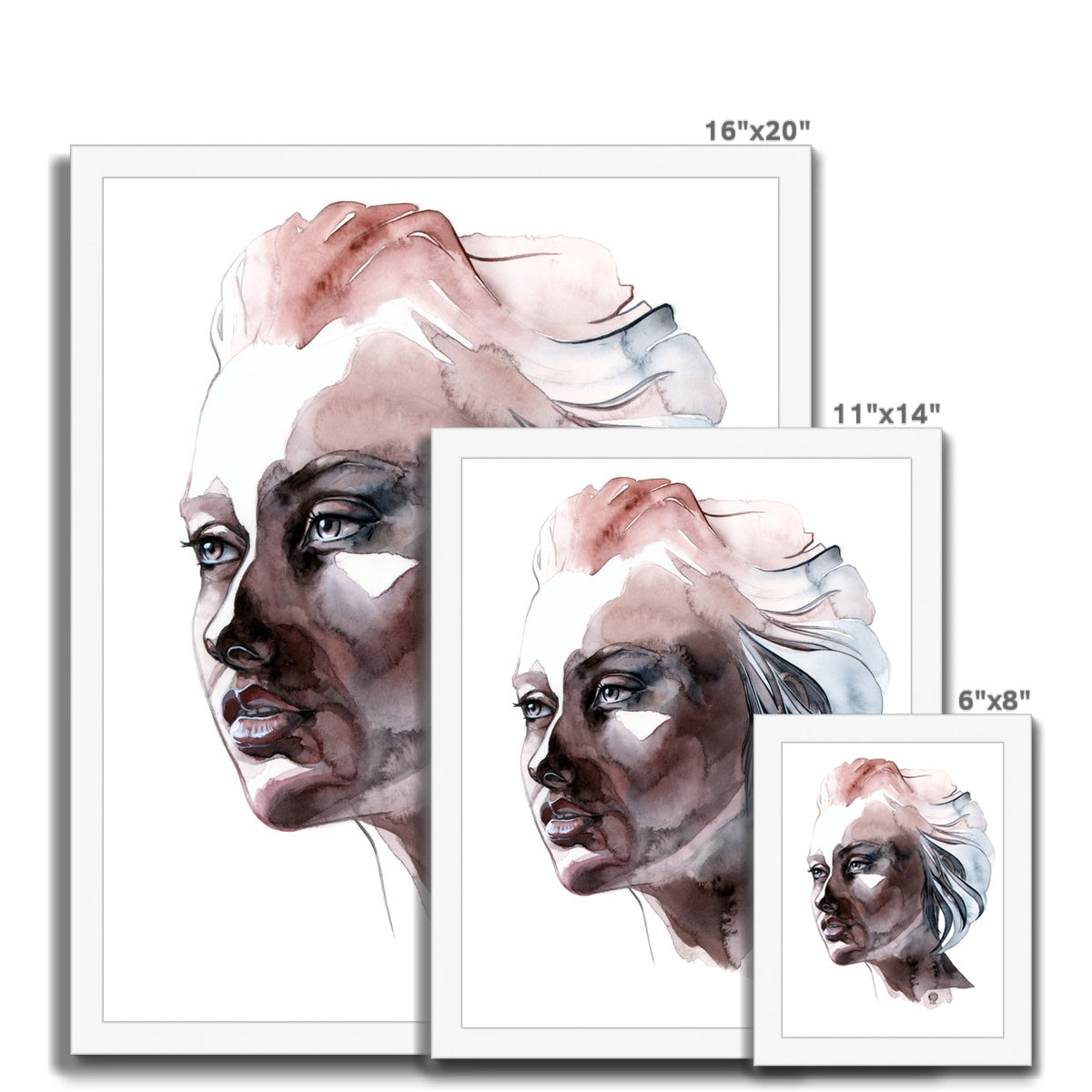 HERE TO STAY · Gerahmter Druck