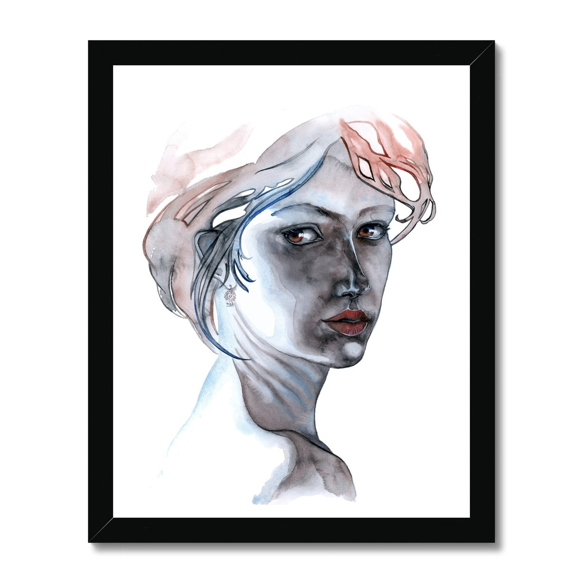 FOLLOW ME INTO THE DARK · Gerahmter Druck