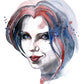 JUST KIDDING · Aquarell-Porträt
