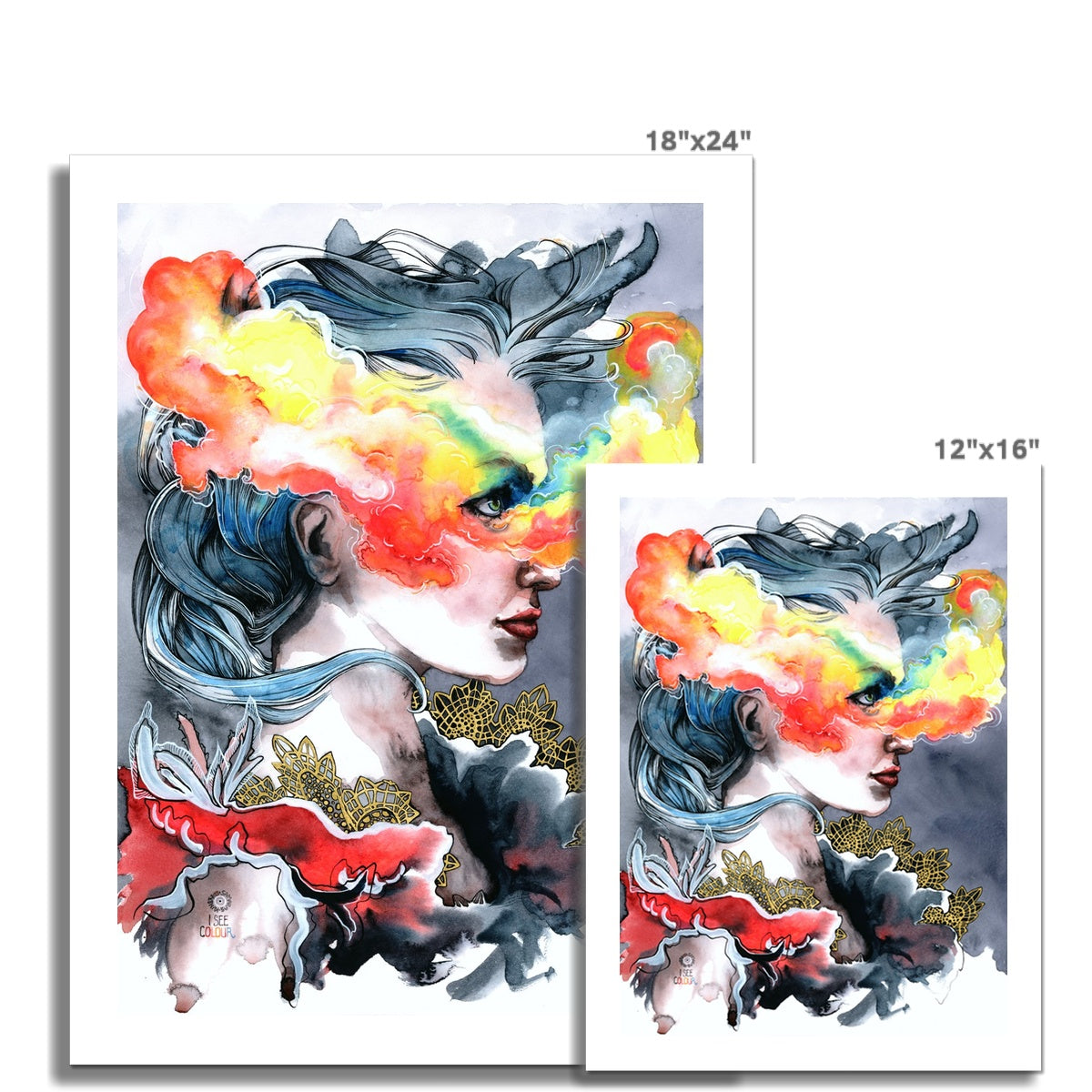 I See Colour · Kunstdruck auf Hahnemühle Kupferdruckpapier
