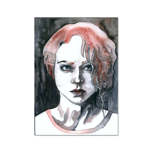 STORM GIRL [URBAN F*CK-GIVER] · Kunstdruck auf Hahnemühle Kupferdruckpapier